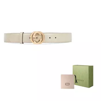 Ремень Gucci женский, белый