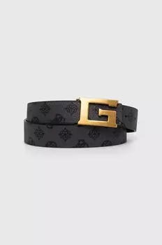 Ремень Guess двусторонний KUBA, черный