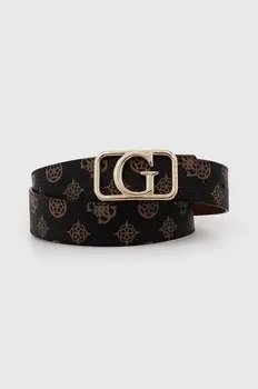 Ремень Guess двусторонний KUBA, коричневый