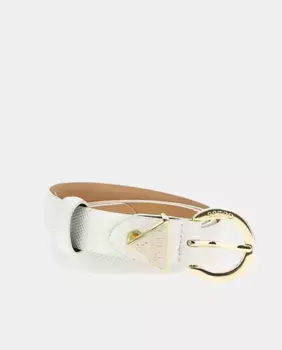 Ремень Guess с принтом, белый