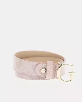 Ремень Guess с принтом и принтом, розовый