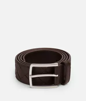 Ремень Intrecciato Bottega Veneta, карамельный