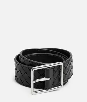Ремень Intrecciato piccolo Bottega Veneta, черный