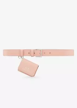 Ремень из экокожи с чехлом для Airpods Armani Exchange, розовый