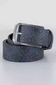 Ремень из экокожи с логотипом Guess, черный