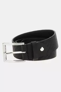 Ремень из экокожи с тисненым логотипом Guess, черный