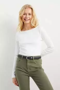 Ремень из искусственной кожи C&A, черный