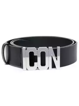 Ремень из кожи Icon DSQUARED2, черный