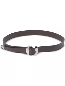 Ремень из кожи Orciani, коричневый