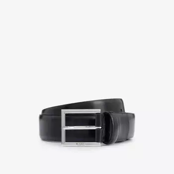 Ремень из кожи с гравировкой Dressletic Boss, черный