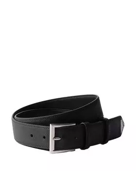 Ремень из кожи Saffiano Prada, черный