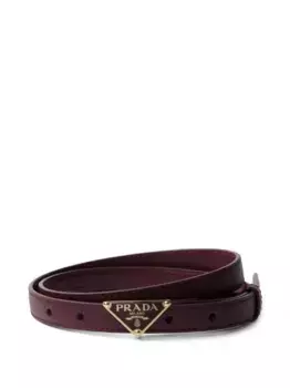 Ремень из кожи Saffiano Prada, красный