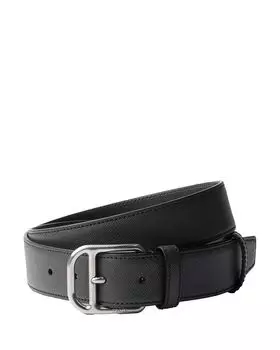 Ремень из кожи Saffiano Prada, серый