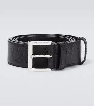 Ремень из кожи Saffiano с логотипом Prada