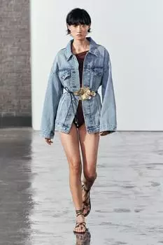 Ремень из круглого шнура 0 ZARA, золотой