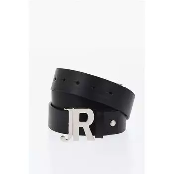 Ремень из однотонной кожи 35 мм John Richmond, Black