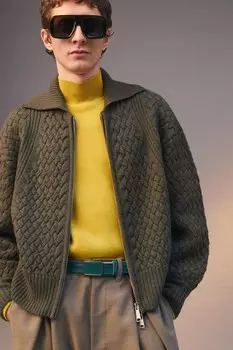 Ремень из овчины ZARA, цвет duck blue