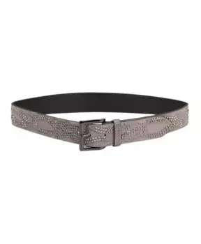 Ремень из пламенных бусин Alma En Pena, серый