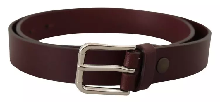 Ремень из роскошной кожи Maroon с металлической пряжкой Dolce & Gabbana, бордовый