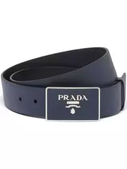 Ремень из сафьяновой кожи Prada, синий
