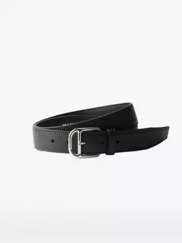 Ремень из шагреневой кожи Prada, черный