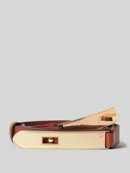 Ремень из телячьей кожи с пряжкой-шпилькой Lauren Ralph Lauren