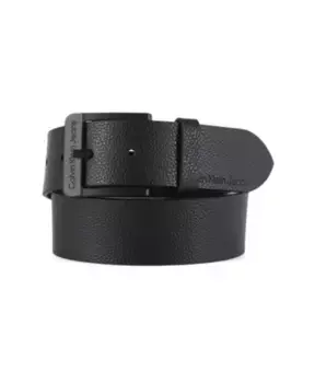 Ремень из тисненой кожи с металлической пряжкой Calvin Klein Jeans, черный