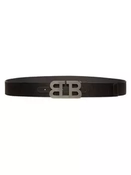 Ремень из ткани с тисненым логотипом Iconic Bally, черный