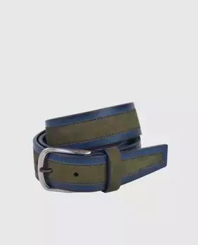 Ремень из воловьей кожи и нубука Olimpo, мультиколор