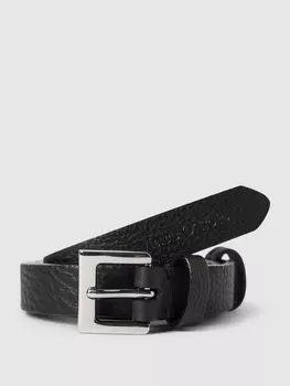 Ремень из воловьей кожи с тиснением этикетки, модель "БУНИС" Marc O'Polo, черный