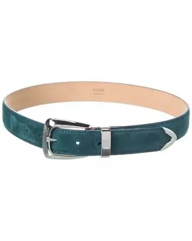 Ремень из замши KHAITE Benny, синий