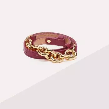 Ремень из зернистой кожи Coccinelle KAT, красный