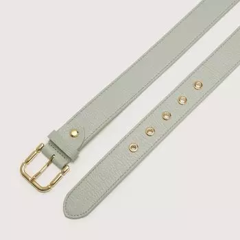 Ремень из зернистой кожи Coccinelle YUNA, зеленый