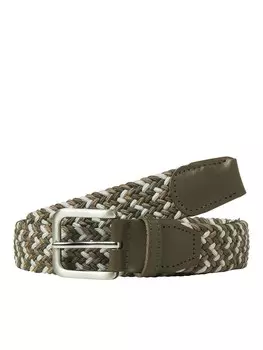 Ремень JACK & JONES Belt JACSPRING, зеленый/хаки