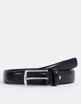 Ремень Jack & Jones из высококачественной черной кожи