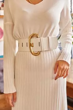 Ремень - Экрю - Повседневный Olalook