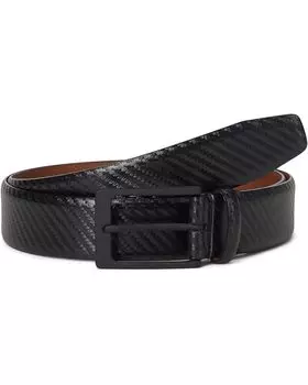 Ремень Johnston & Murphy Diagonal Embossed Belt, черный