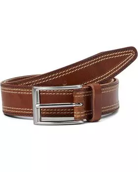 Ремень Johnston & Murphy Triple Contrast Stitched Belt, желто-коричневый