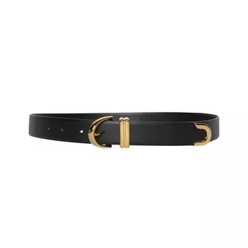 Ремень Khaite Bambi Skinny Belt, черный