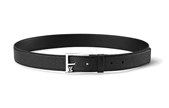 Ремень классический Louis Vuitton Leather, черный