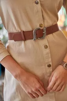 Ремень - Коричневый - Повседневный Olalook, коричневый