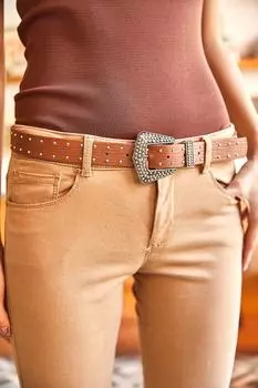 Ремень - Коричневый - Повседневный Olalook, коричневый