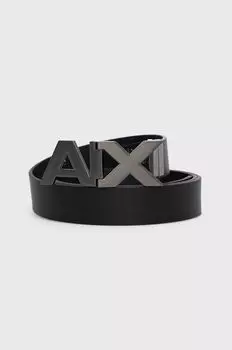 Ремень кожаный 951058.CC505.NOS Armani Exchange, черный