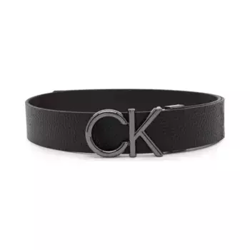 Ремень кожаный adj/rev ck Metal Bombe PB 35мм Calvin Klein, черный