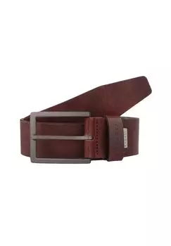 Ремень кожаный bugatti, цвет Mittelbraun