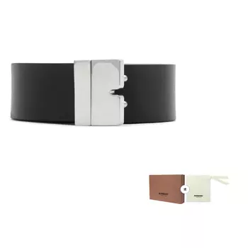 Ремень кожаный Burberry, черный