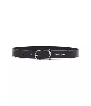 Ремень кожаный Calvin Klein Must Organic Loop, черный