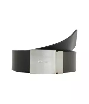 Ремень кожаный Calvin Klein с полой пряжкой, черный