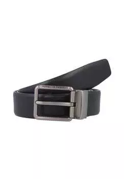 Ремень кожаный деловой двусторонний Porsche Design, черный