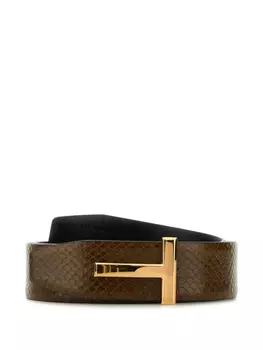 Ремень кожаный двусторонний TOM FORD, коричневый